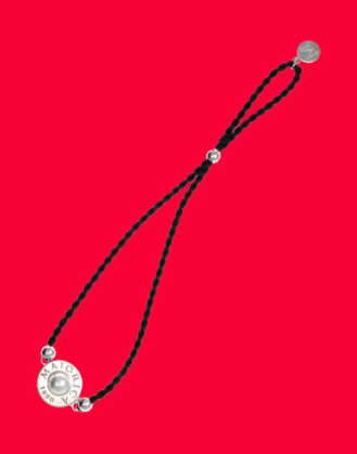 Pulsera trenzada con perla Majorica, braided bracelet with Majorica pearl