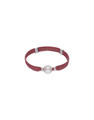 Pulsera elástica con perla Majorica, elastic bracelet with Majorica pearl