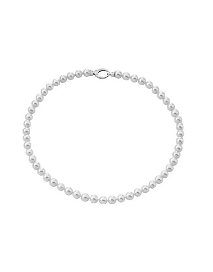 Collar de perlas Lyra en plata 10mm 50cm