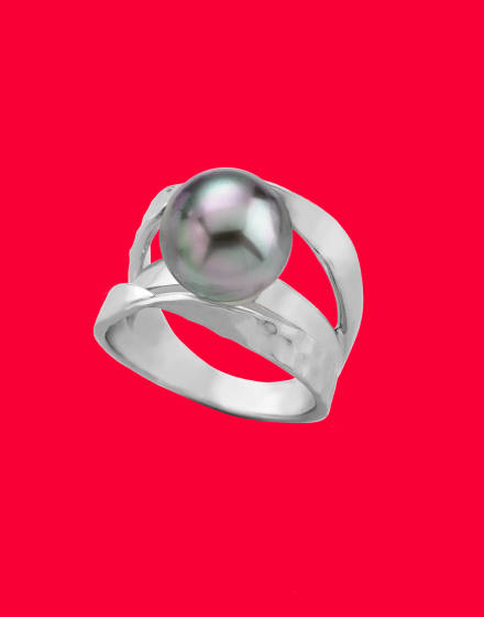 pearl ring, silver ring, majorica ring, majorica, jewelry ring