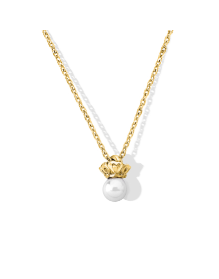 Golden silver pendant Cies 5mm pearl