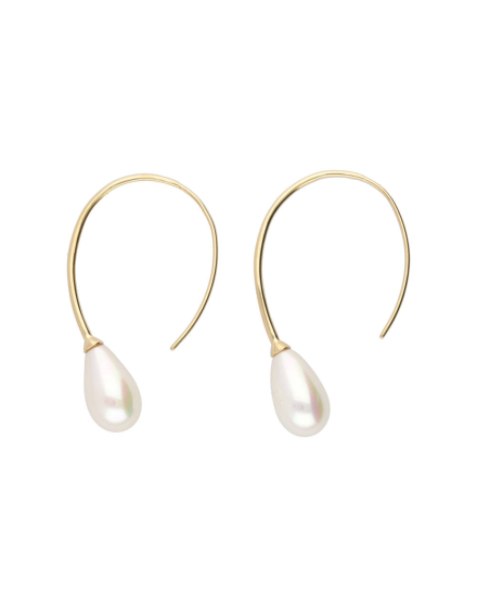 Elixa small size gold-plated earrings