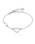 Majorica pearl open heart motiv rhodium-plated bracelet | New