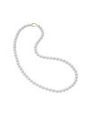 Collar de perlas Majorica, collar dorado con perlas blancas de 10mm