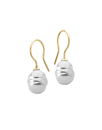 Pendientes de perla blanca barroca Majorica, Majorica barroque pearl earrings