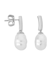 Earrings Ágora with barroque white pearl