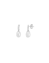 Earrings Ágora with barroque white pearl