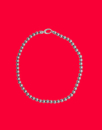 Collar de perlas grises 6mm Majorica, majorica grey pearl necklace, pearl chocker