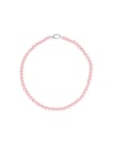 Collar de perlas rosas 6mm 40cm Majorica, pink pearl necklace, pink-core