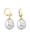 Pendientes Ágora plata con perla barroca blanca 12mm, barroque pearl earrings, majorica, majorica pearls, majorica earrings, pearl earrings, pendientes de perlas, pendientes con perlas
