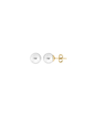Pendientes Taylor Oro 18k perla blanca 10mm en Gold 18k | Perlas Majorica