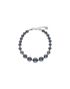 Pulsera de perlas grises Majorica, Majorica gray pearl bracelet