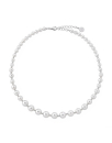 Silver necklace Lyra 6/10mm 43cm