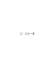Ohrringe Taylor 18K Gold mit weisser 4 mm Perle und Schraubverschluss Gold 18k | Majorica Perlen