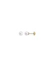 Ohrringe Taylor 18K Gold mit weisser 5 mm Perle und Schraubverschluss Gold 18k | Majorica Perlen