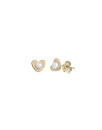 Gold plated girl earrings Pure Love