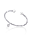 Pulsera de acero y perlas Majorica, Majorica steel bracelet with pearls