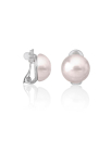 Pendientes de perlas mabé rosas de 14mm
