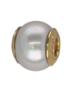Golden round 12mm white pearl Zindis