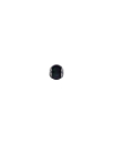 Perla Zindis redonda negra 12mm plateada
