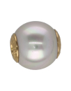 Golden round 14mm white pearl Zindis