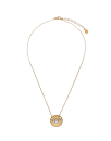 Etna necklace in gold-plated silver and round pearl 37cm