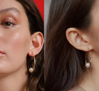 How to Wear Pearl Hoop Earrings for an Everyday Look in 2022